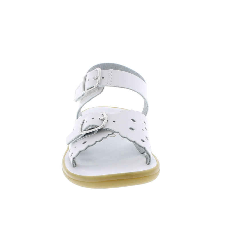 Girls Double Strap Sandals - White