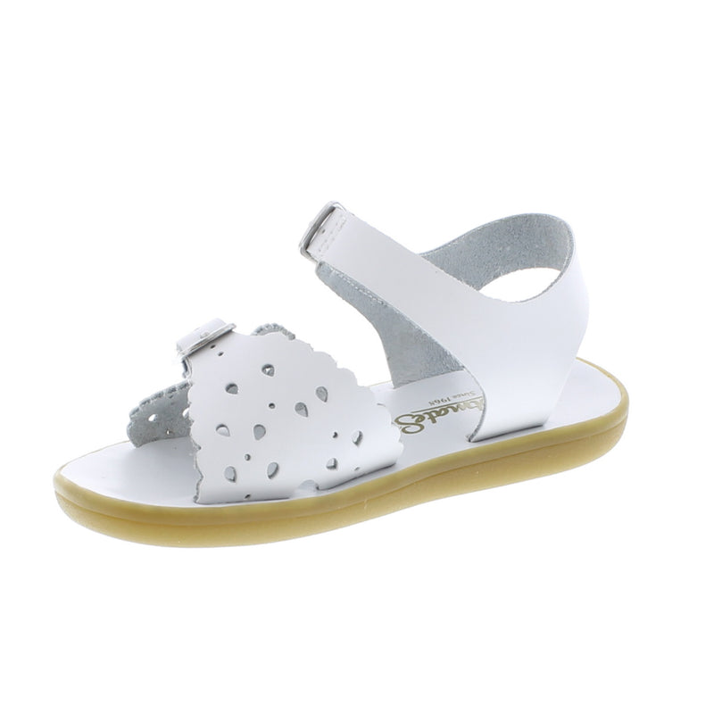 Girls Double Strap Sandals - White