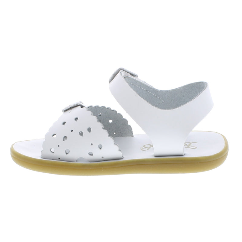 Girls Double Strap Sandals - White