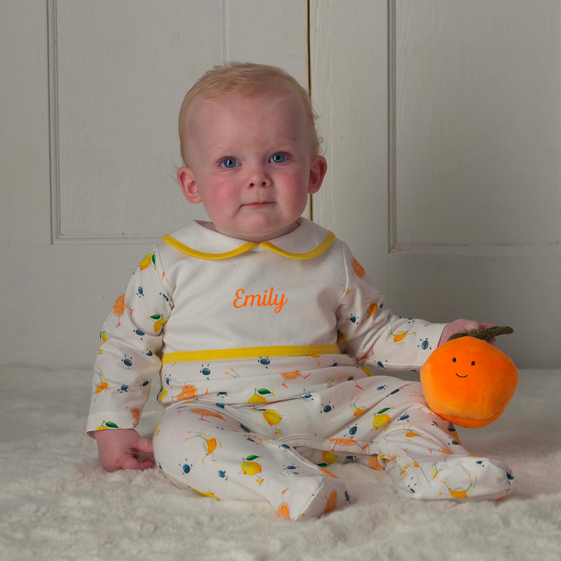 Oranges & Lemons Personalisable Babygro