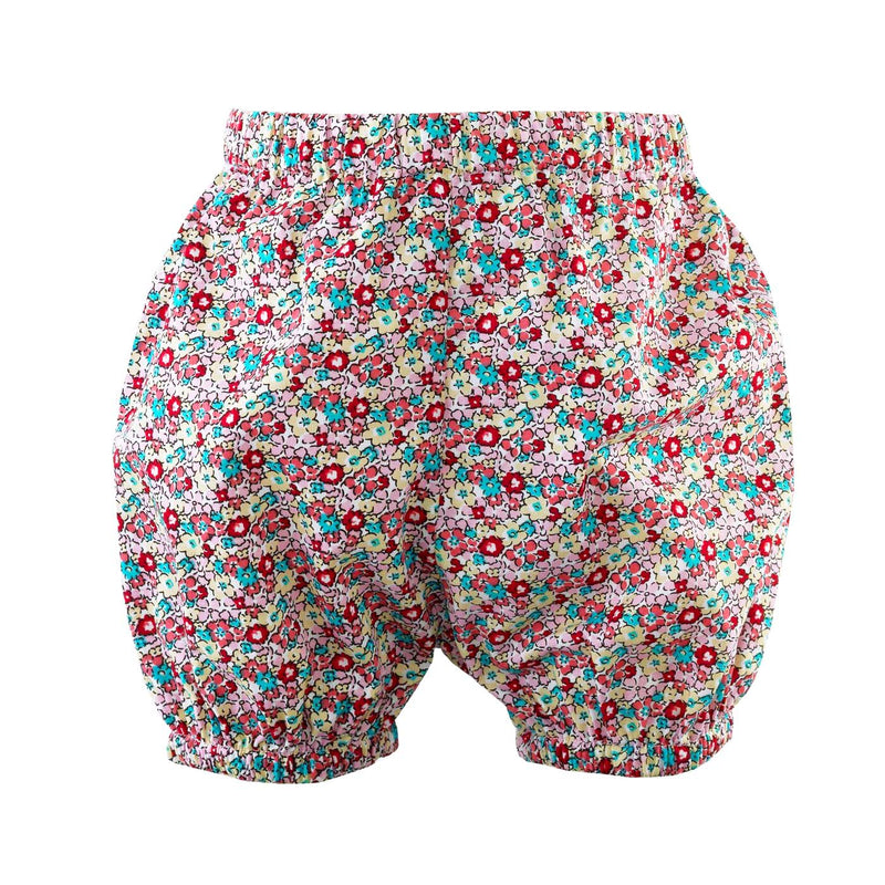 Floral print bloomers to compliment babies Ditsy floral button-front dress.