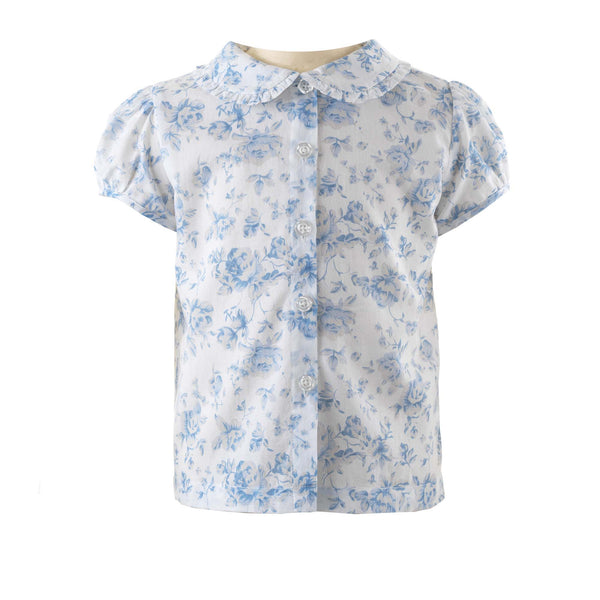 Vintage Rose Frill Blouse