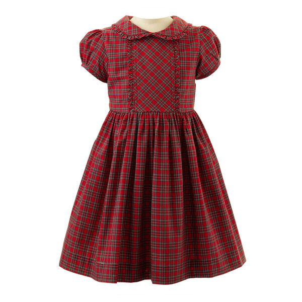 Tartan Frill Front Dress