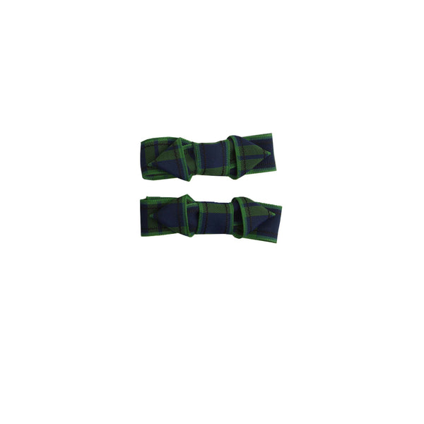 Tartan Ribbon Hairslide Set
