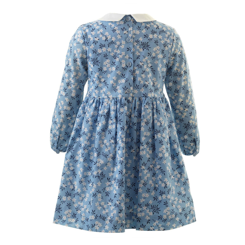 Blue Blossom Smocked Dress