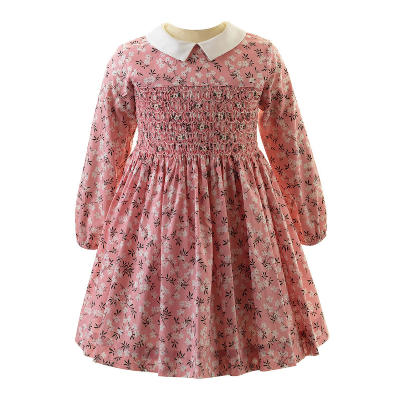 Pink Blossom Smocked Dress