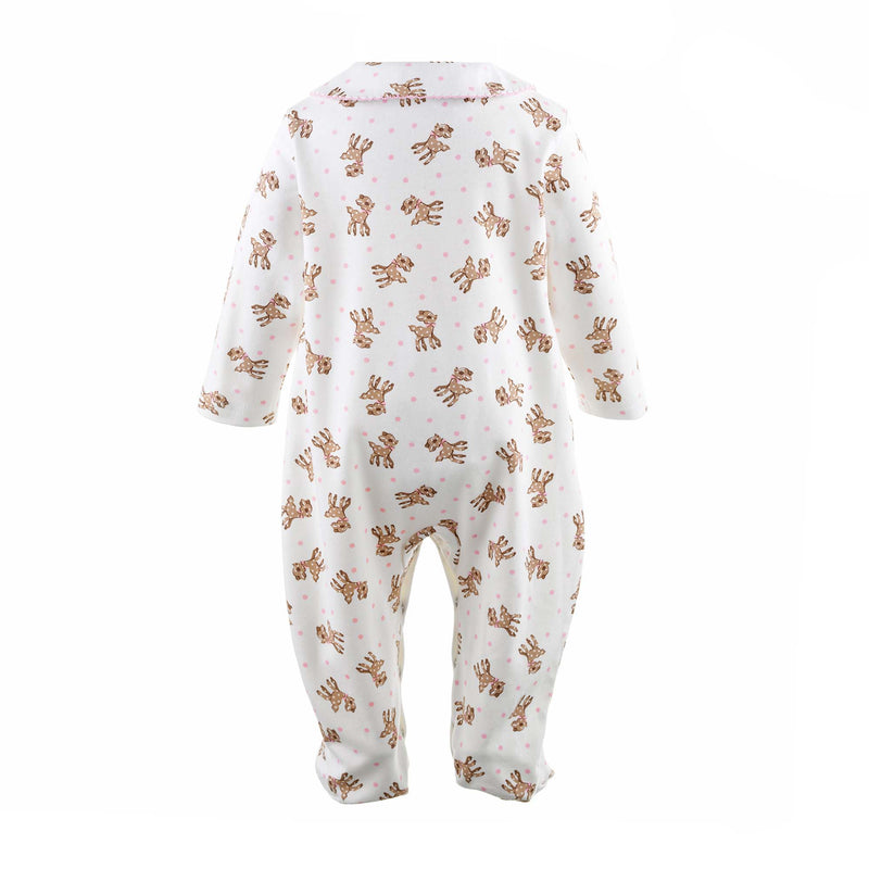 Pink Fawn Babygro