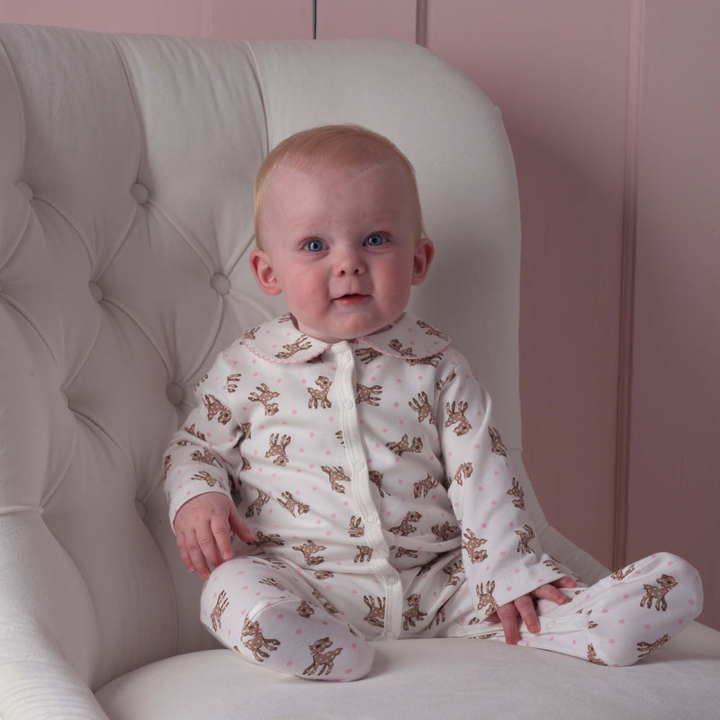 Pink Fawn Babygro