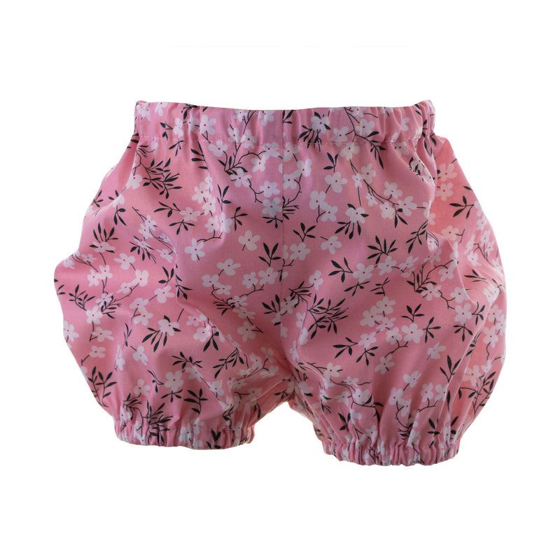 Pink Blossom Smocked Dress & Bloomers