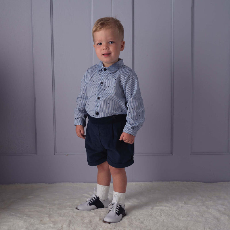 Oxford Saddle Shoes White Navy