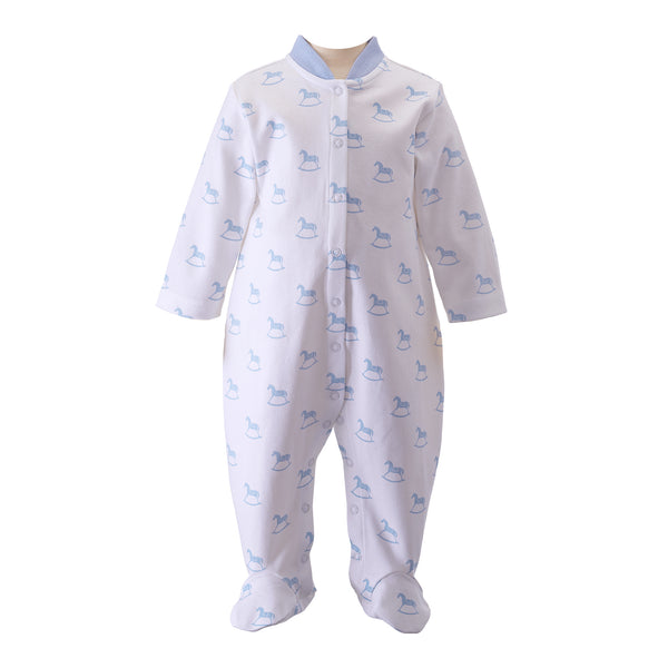 Blue Rocking Horse Babygro