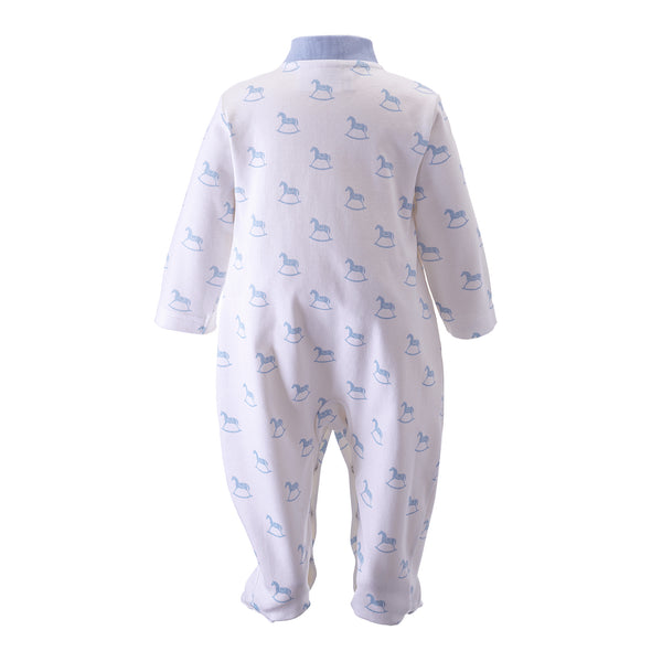 Blue Rocking Horse Babygro