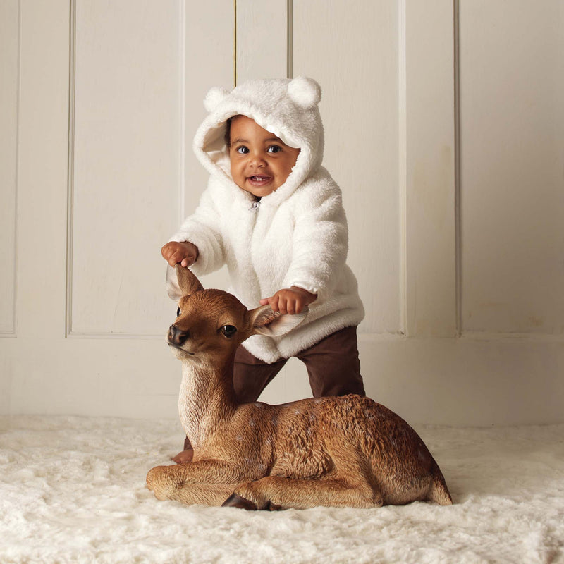 Ivory Teddy Faux Fur Jacket