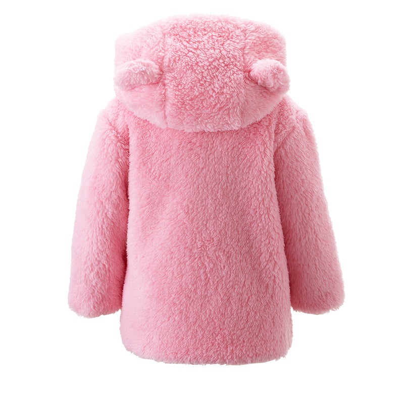 Pink Teddy Faux Fur Jacket