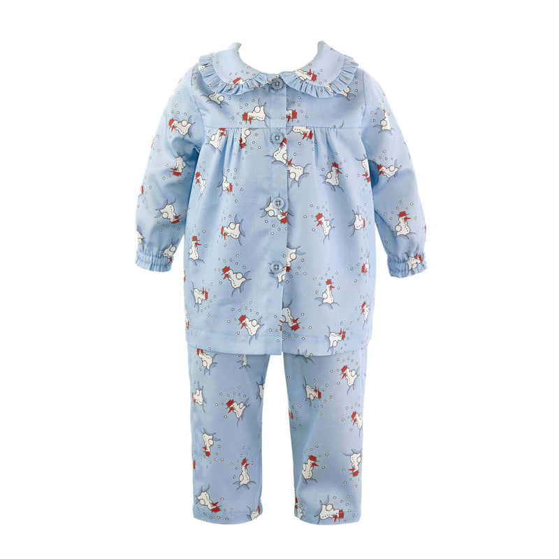 Snowman Flannel Babydoll Pyjamas