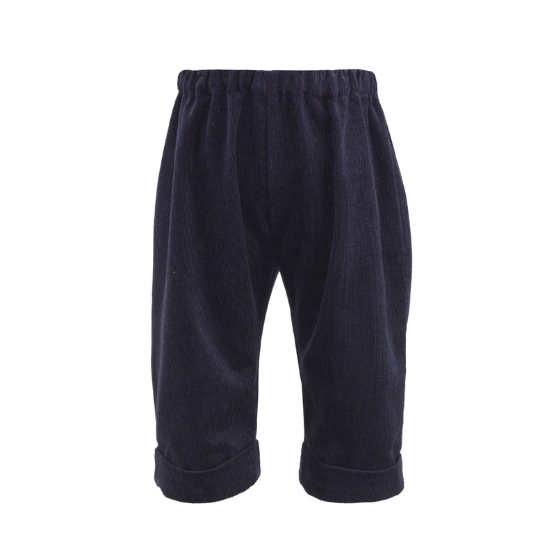 Navy Babycord Trousers