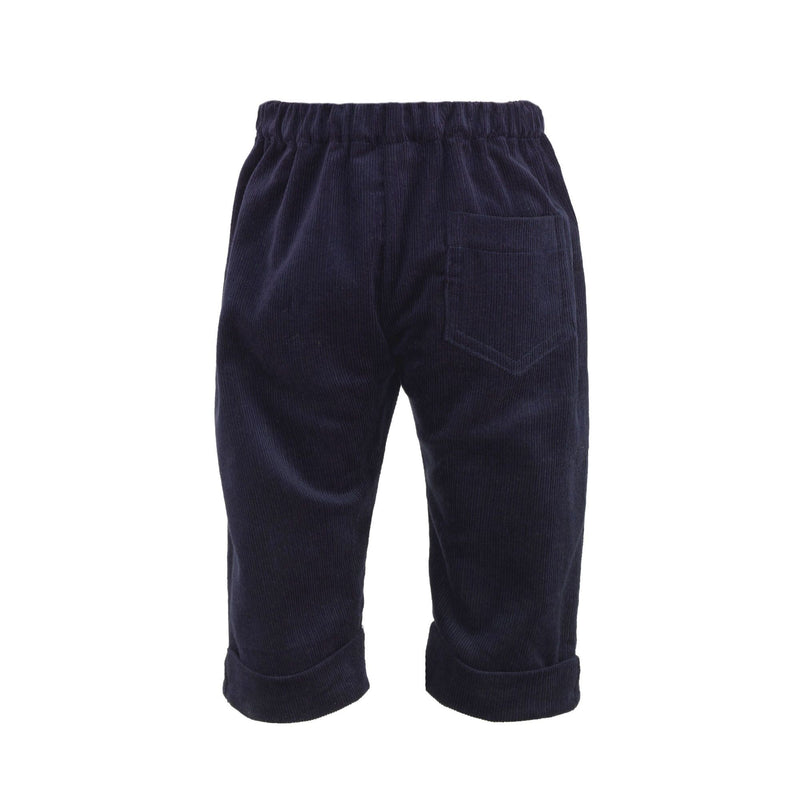 Navy Babycord Trousers