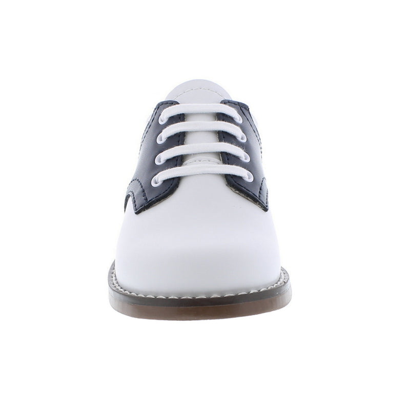 Oxford Saddle Shoes - White/Navy