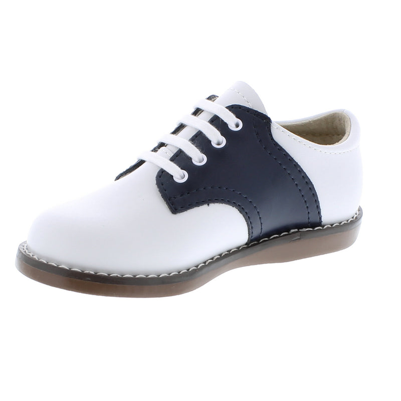 Oxford Saddle Shoes - White/Navy