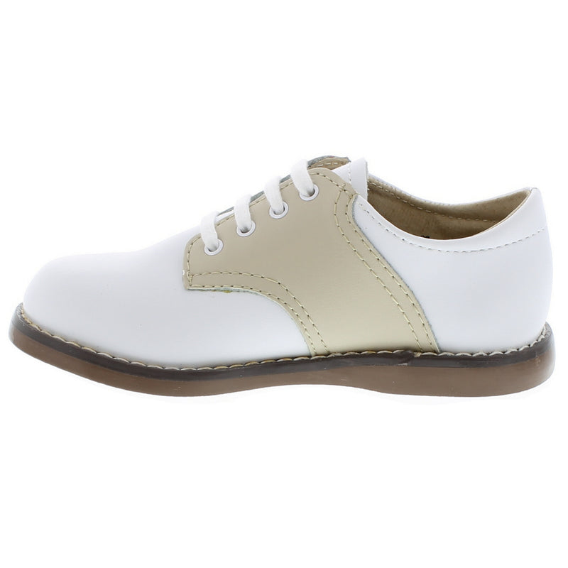 Oxford Saddle Shoes - White/Ecru