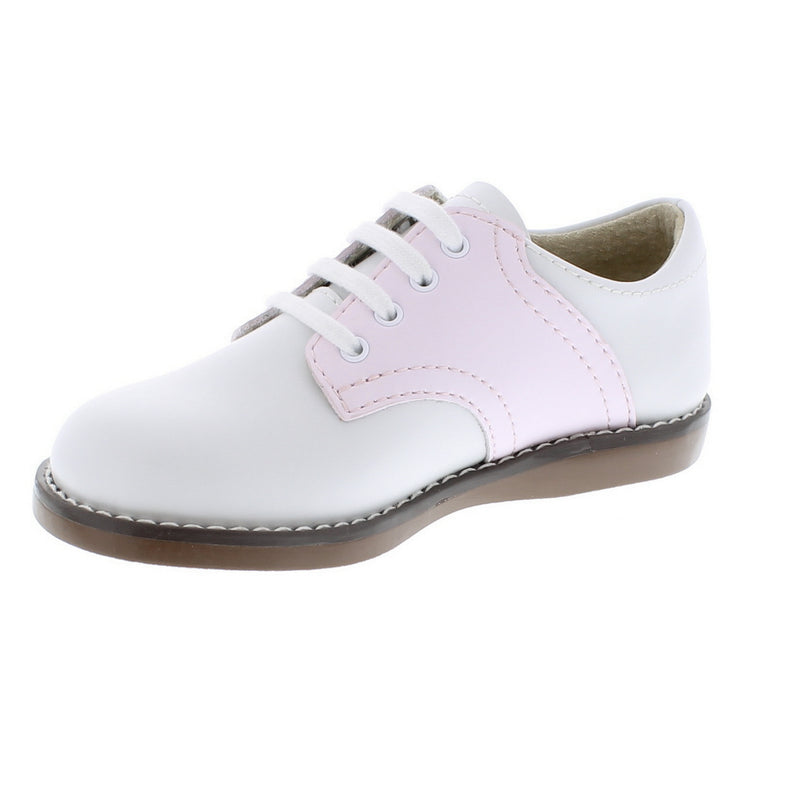 Oxford Saddle Shoes - White/Pink