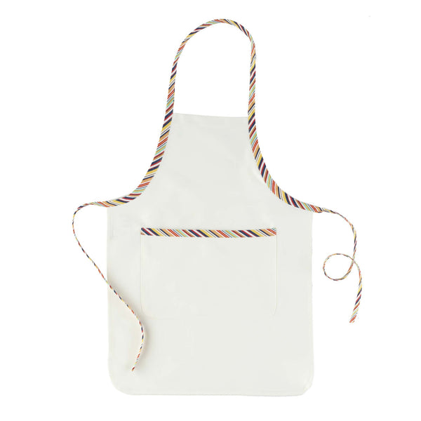 Child's Cream Apron with Pocket