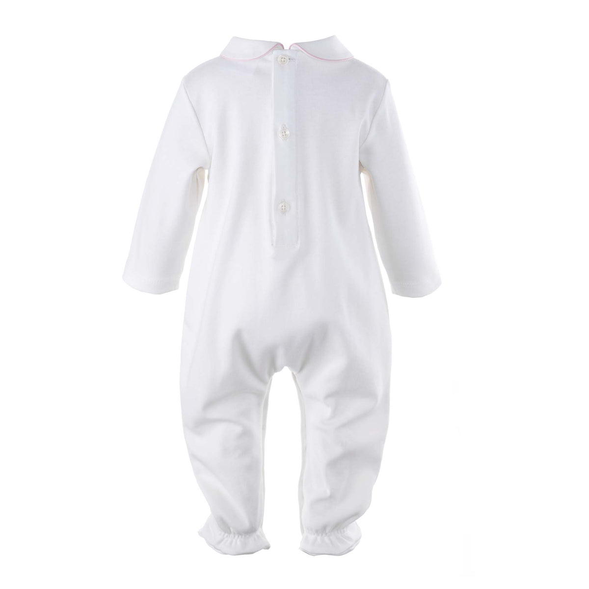 Classic Pink Trim Babygro