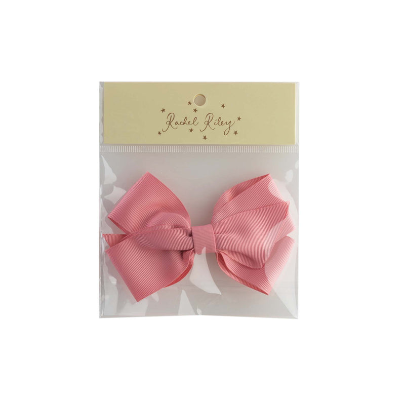 Pink Grosgrain Ribbon Hairbow