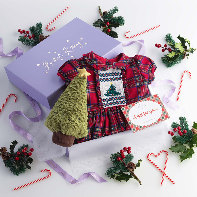 Girls Christmas Tree Gift Box