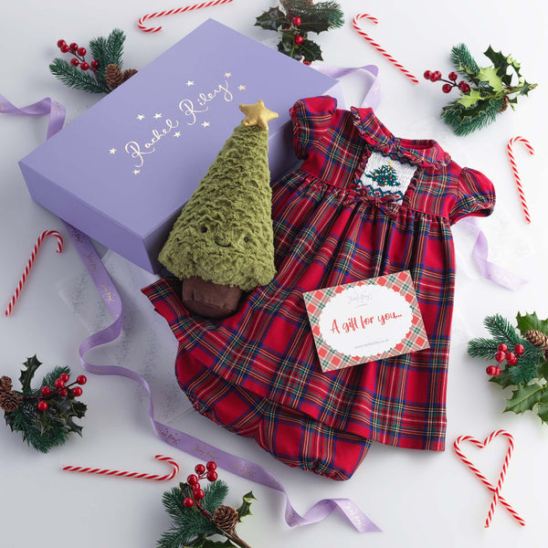 Baby Girl Christmas Tree Gift Box