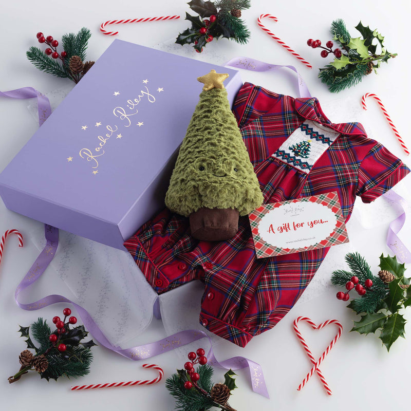 Baby Boy Christmas Tree Gift Box