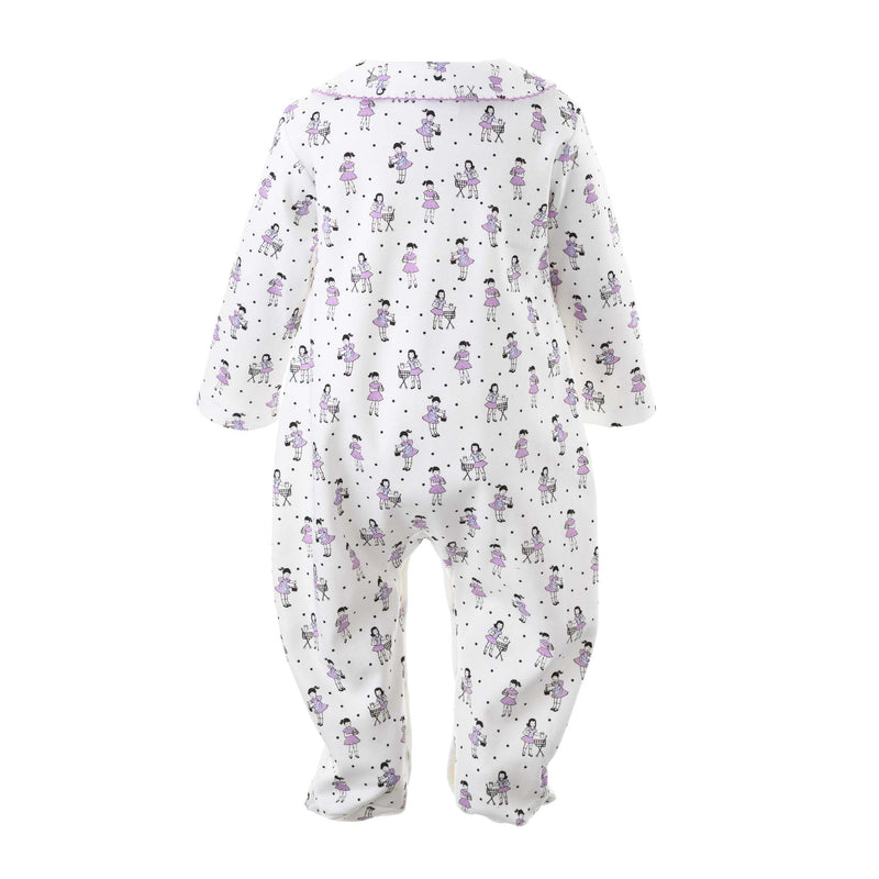 Doll print babygro