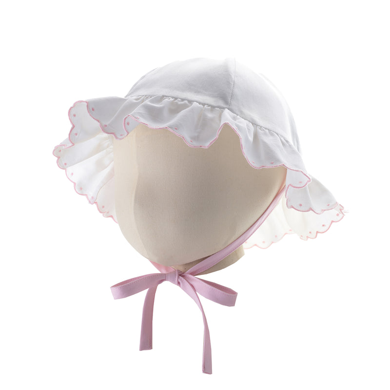 Pink Scalloped Sunhat