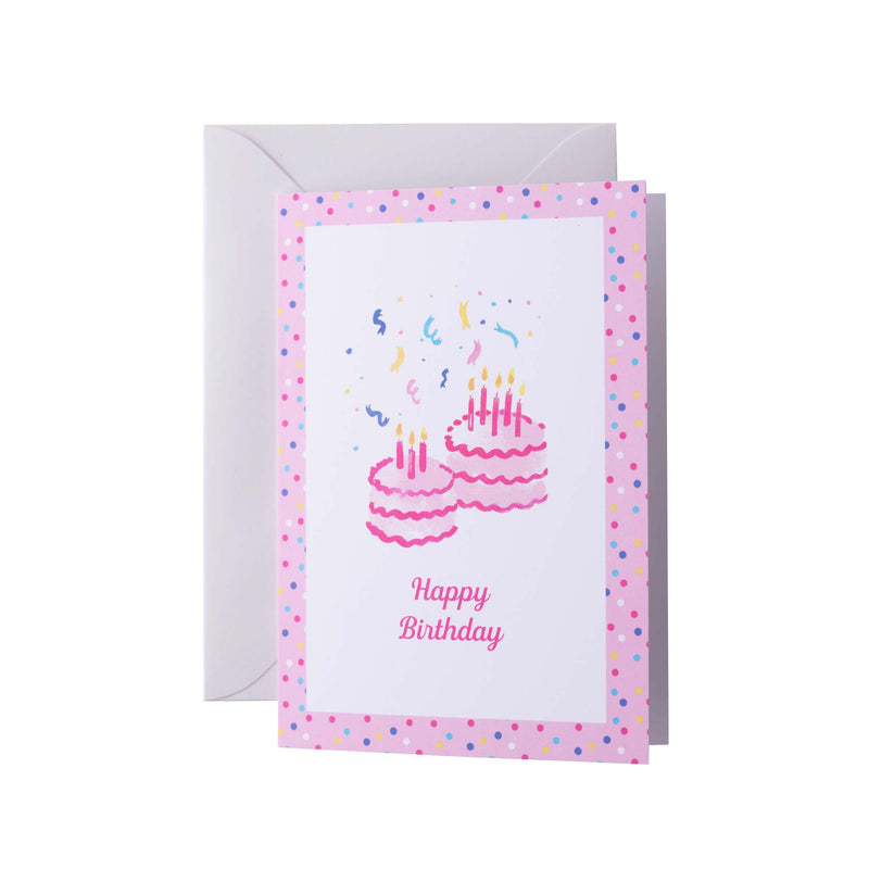 Happy Birthday Pink Greeting Card