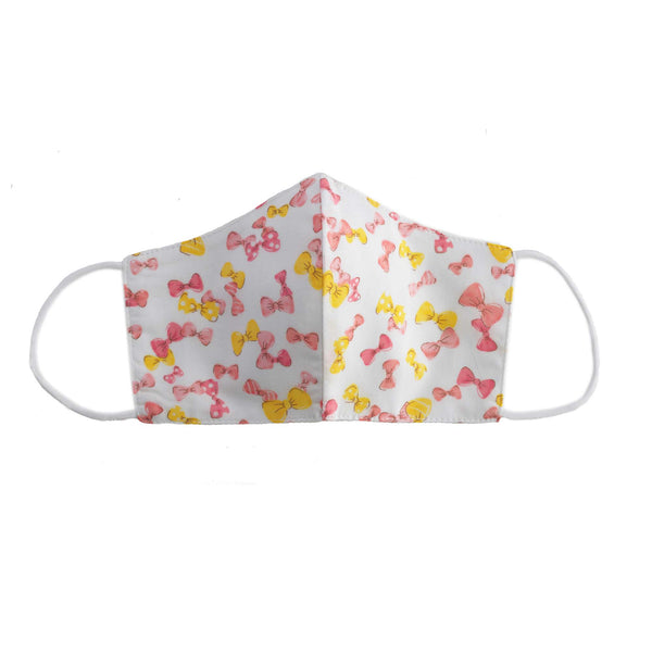 Pink Bow Print Face Mask, Children's