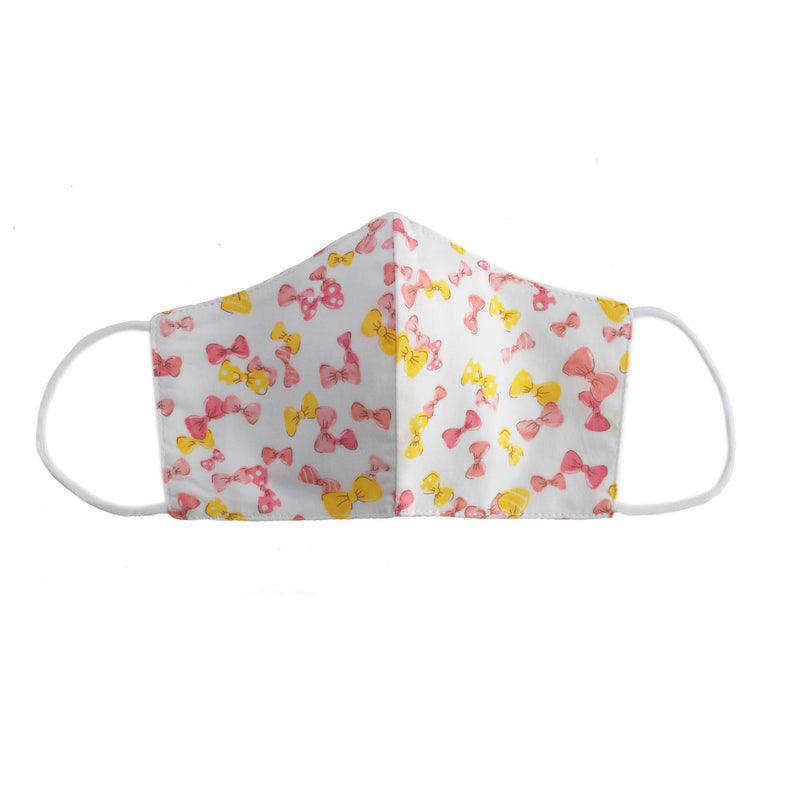 Pink Bow Print Face Mask, Children's