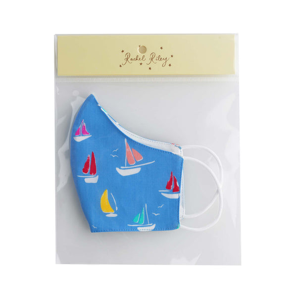 Sailboat Print Face Mask, Children's