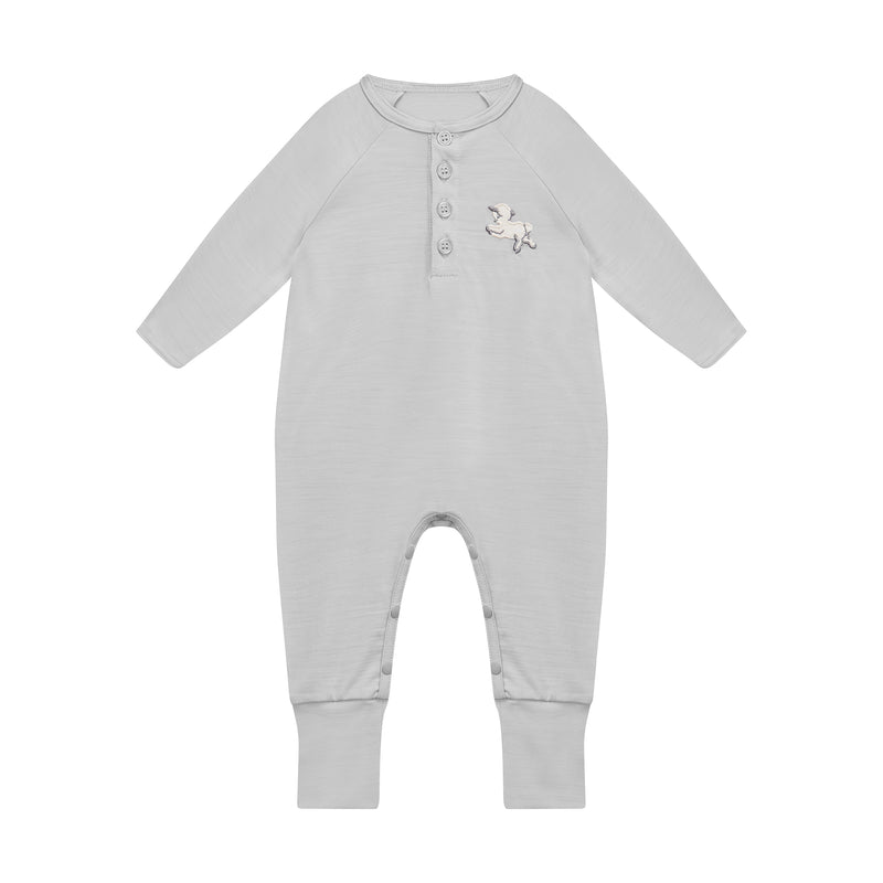 Baby Onesie Moon Grey