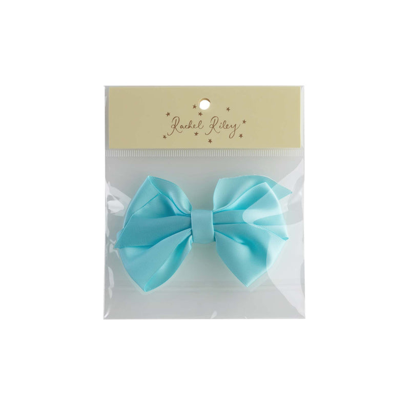 Mint Satin Ribbon Hairbow