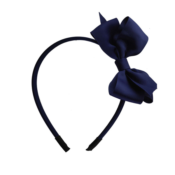 Navy Bow Hairband