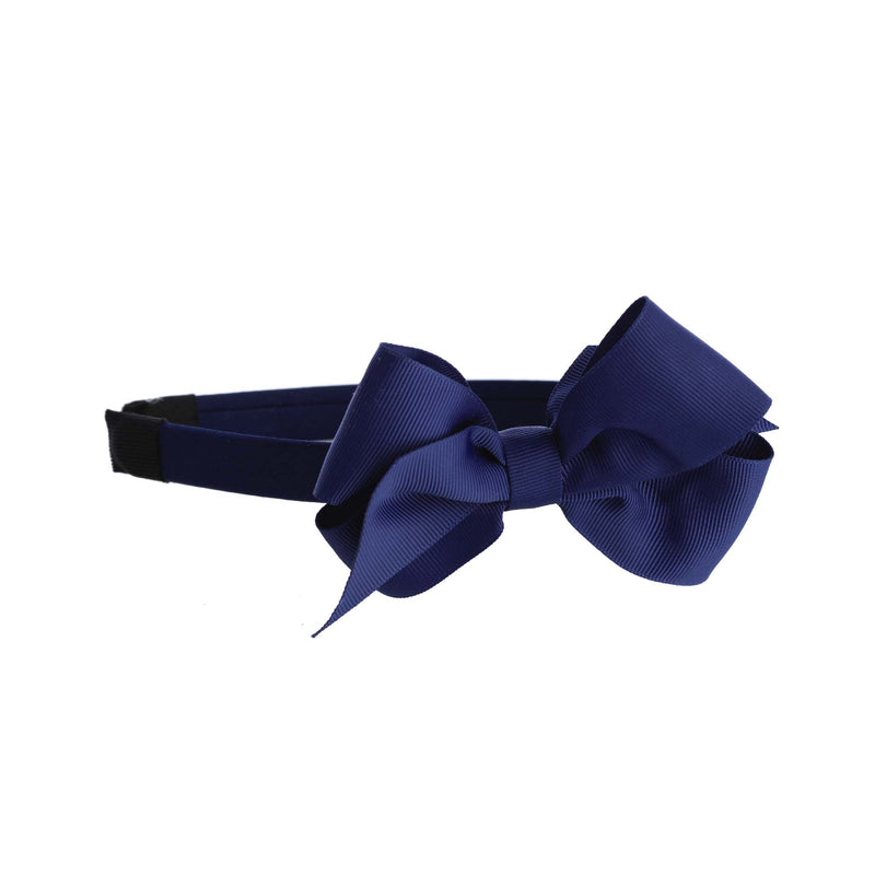 Navy Bow Hairband