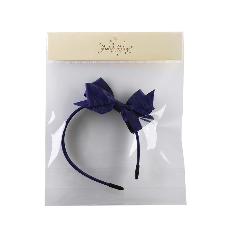 Navy Bow Hairband