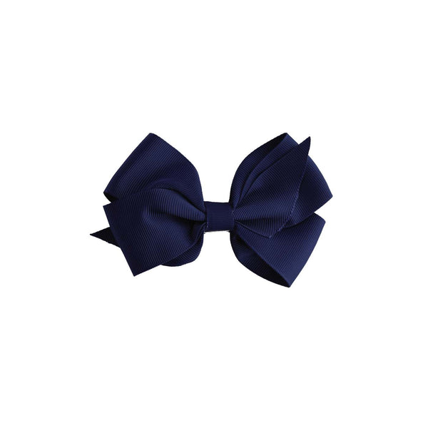 Navy Grosgrain Ribbon Hairbow