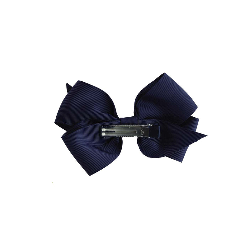 Navy Grosgrain Ribbon Hairbow