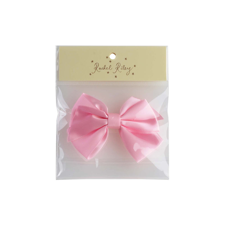 Baby Pink Satin Ribbon Hairbow