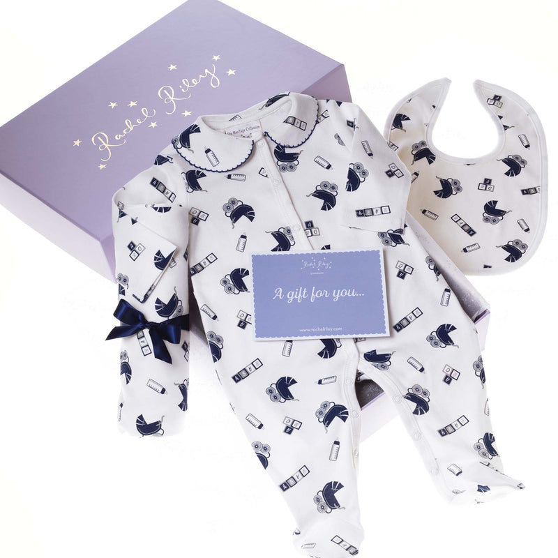 New Arrival Pram Print Baby Bundle