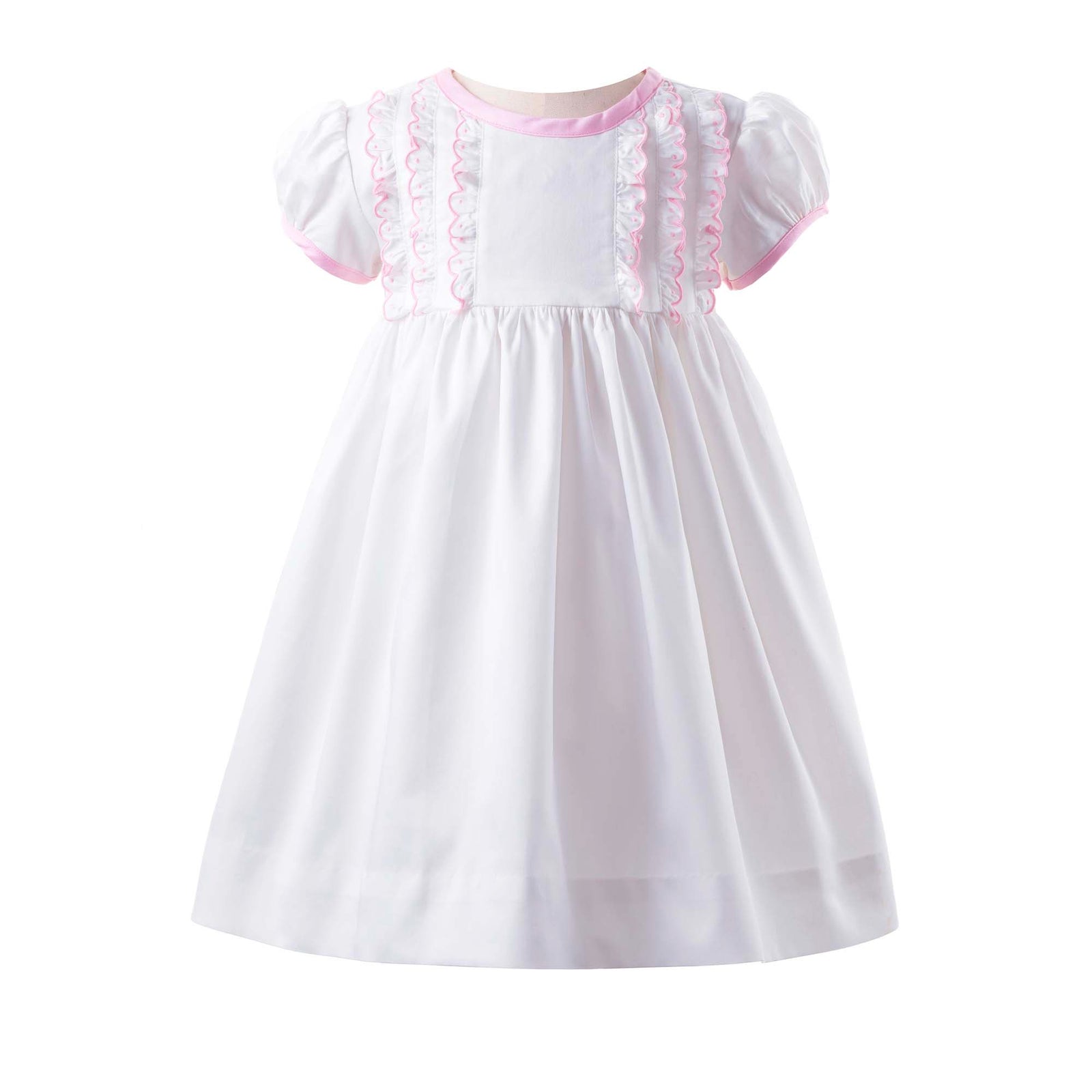 Pink scalloped dress online