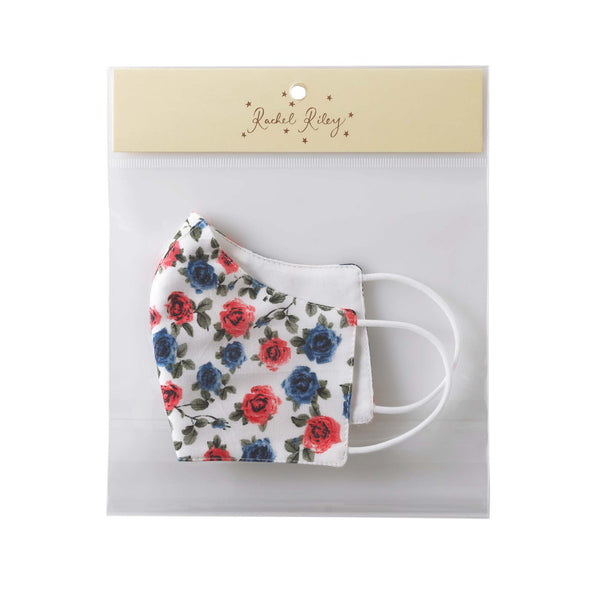 RED & BLUE ROSES PRINT MASK, CHILDREN'S