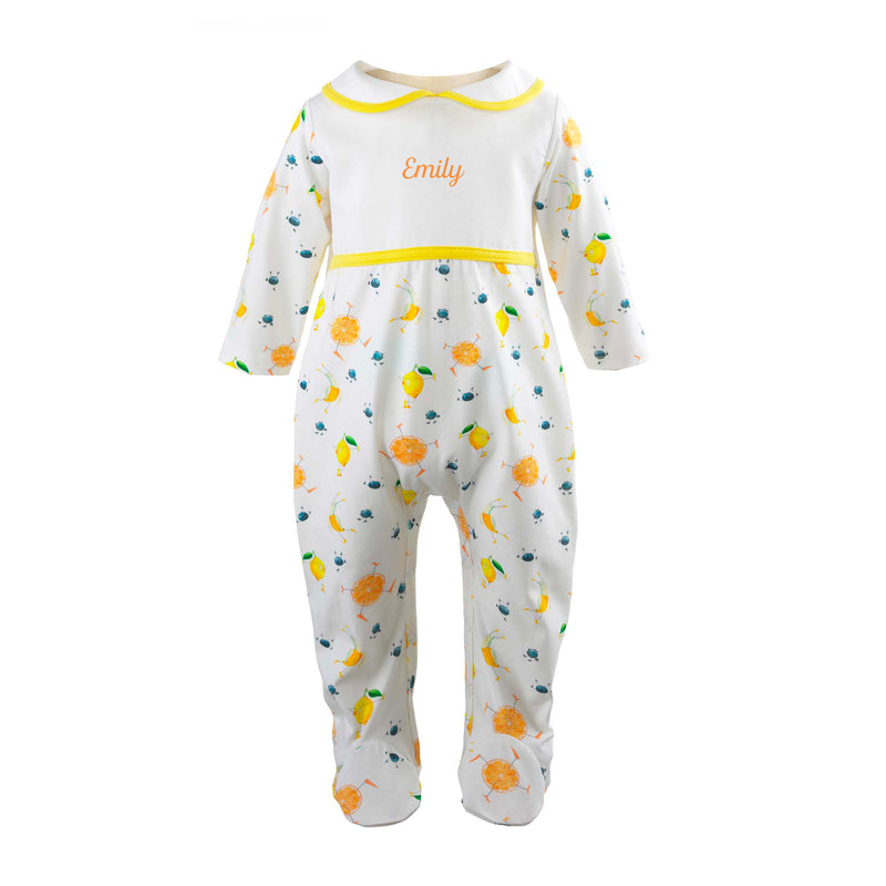 Oranges & Lemons Personalisable Babygro