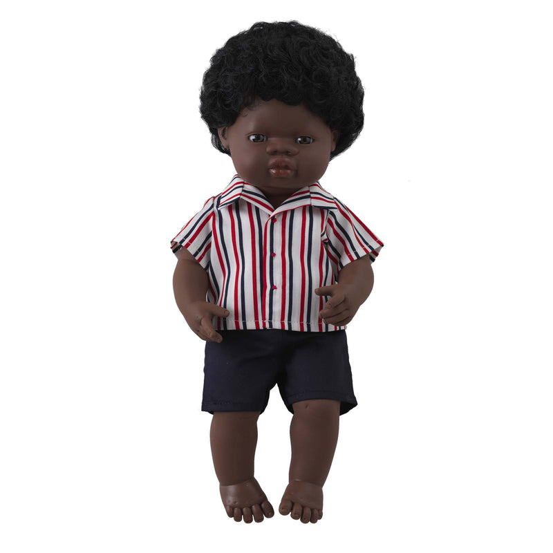 'Thomas' Boy Doll & Stripe Shirt & Short Set